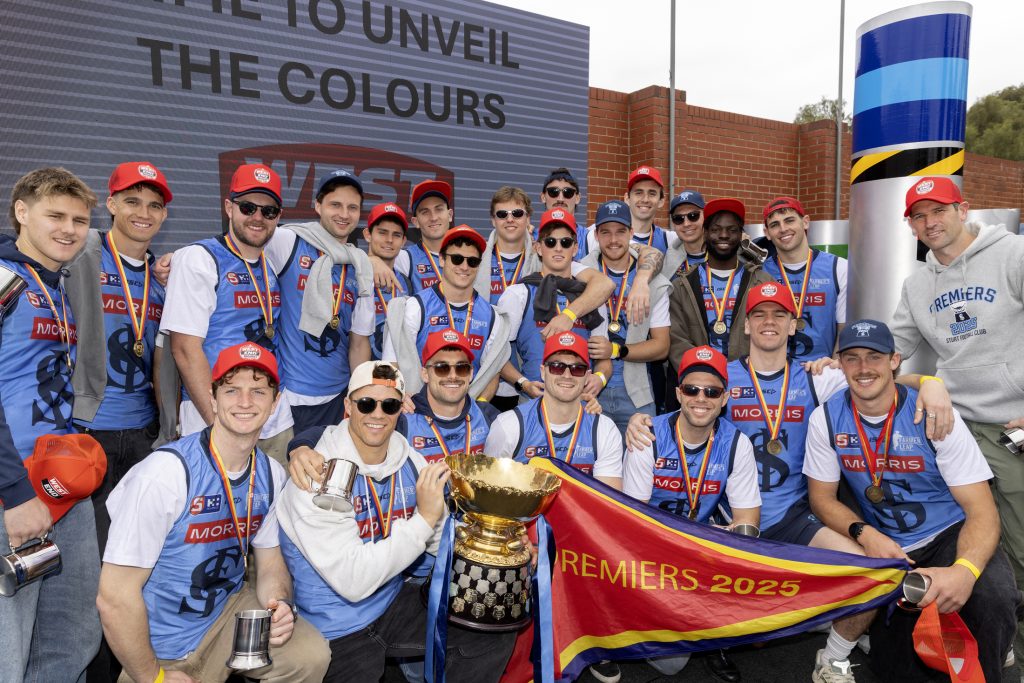 Double Blue on West End Chimney SANFL