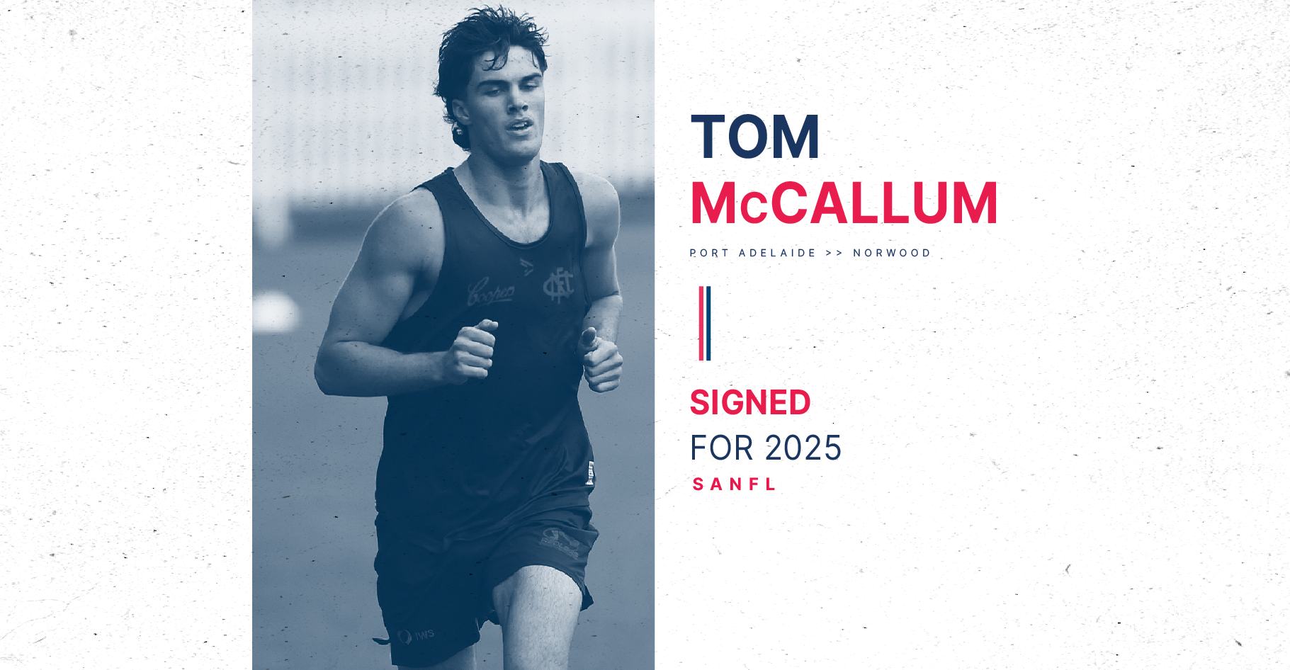 Norwood signs Power Defender Tom McCallum Norwood Football Club