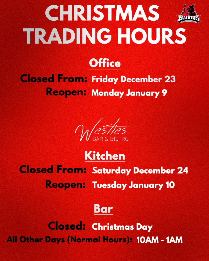 Christmas Trading Hours West Adelaide Football Club