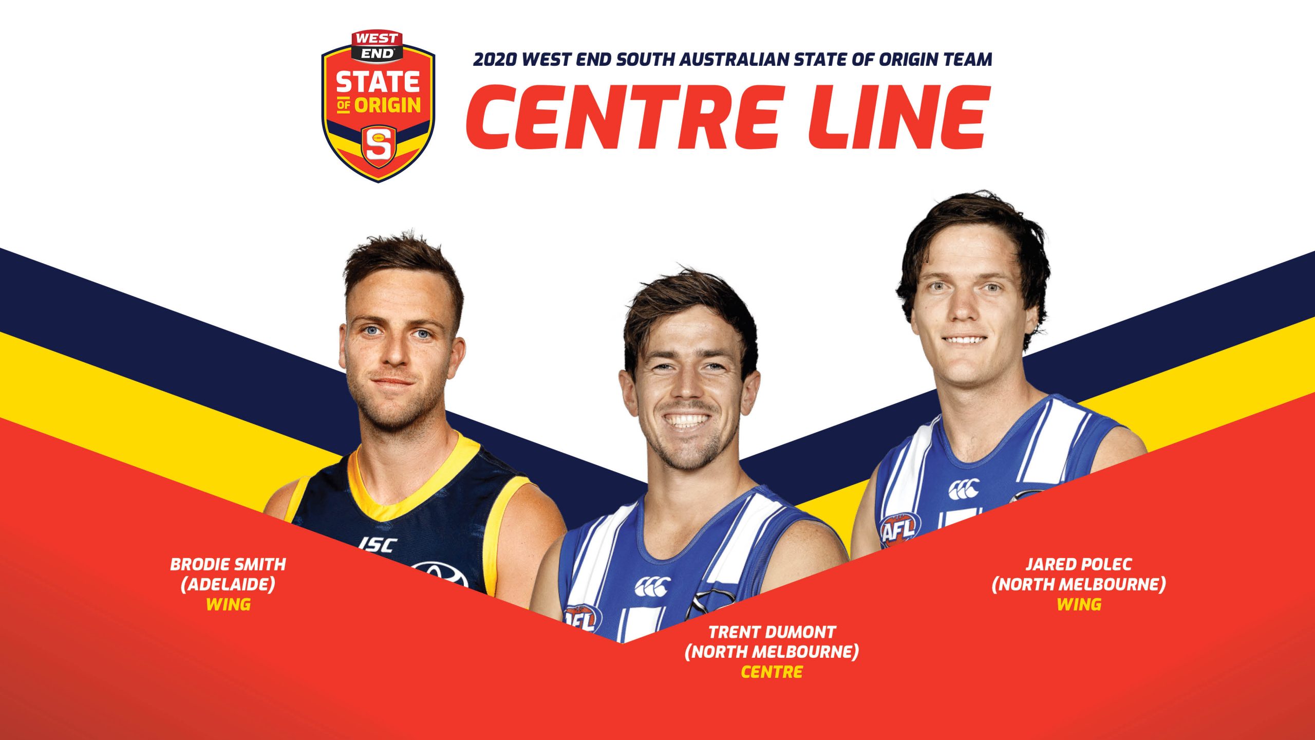 2020 West End State of Origin Team Centre Line SANFL