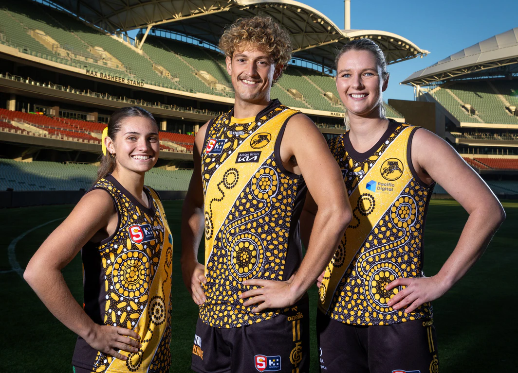 First Nation Runners 2024 First Nations Round Guernsey Designs - SANFL