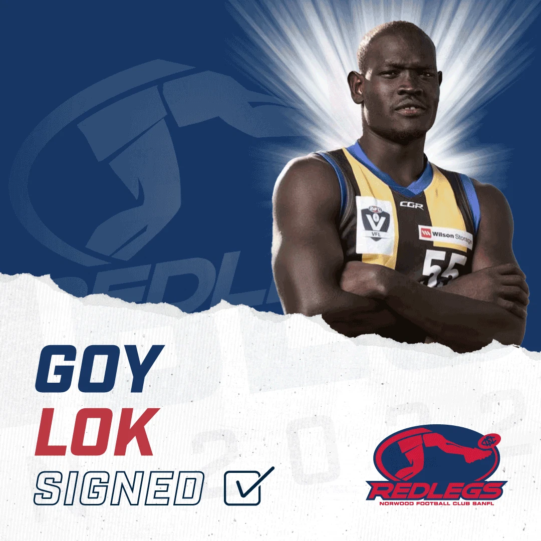Goy Color Welcome to the Redlegs, Goy Lok - Norwood Football Club