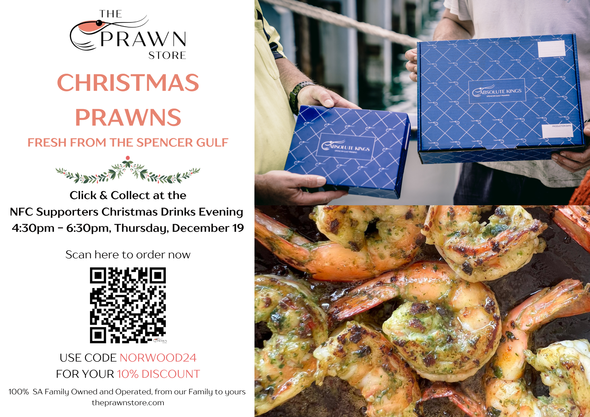 Christmas Prawns 10% Discount