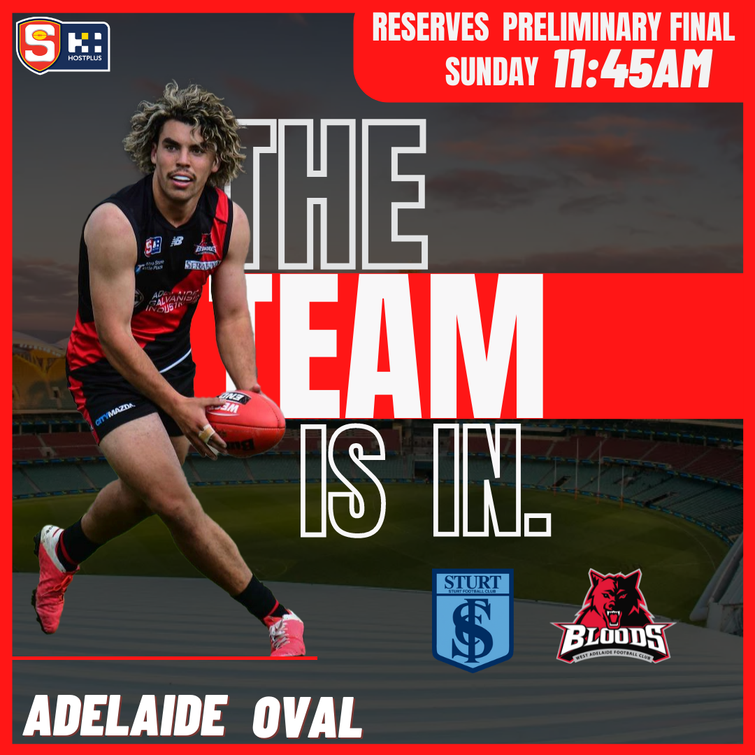 Reserves Team Selection Prelim Final V Sturt West Adelaide Football reserves-team-selection-prelim-final-v-sturt-west-adelaide-football