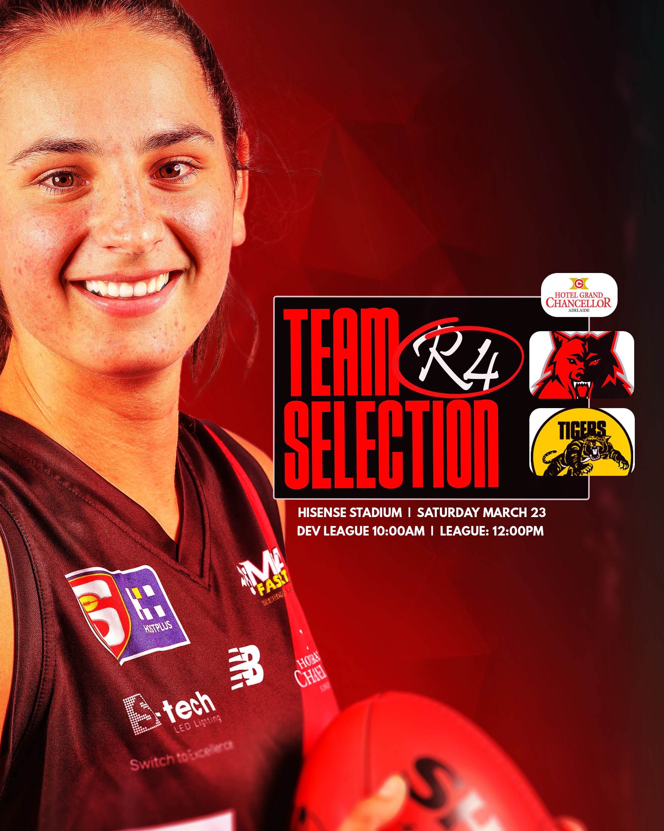 Emma Kilpatrick Team Selection SANFLW Round 4 vs Glenelg - West Adelaide Football Club