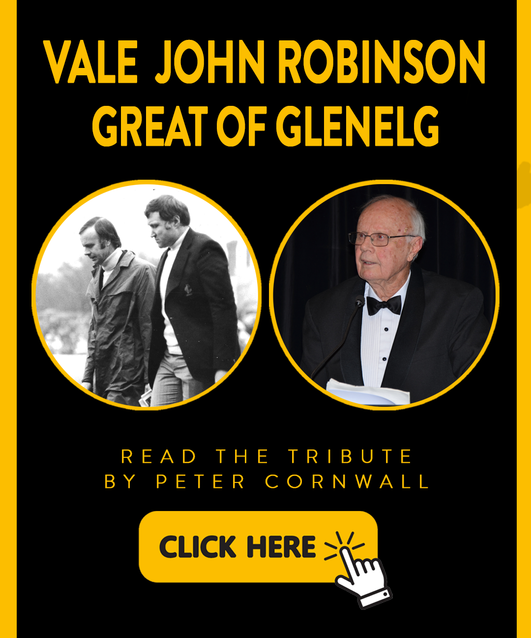 John Robinson Funeral Service Details Glenelg Football Club   JOHN 