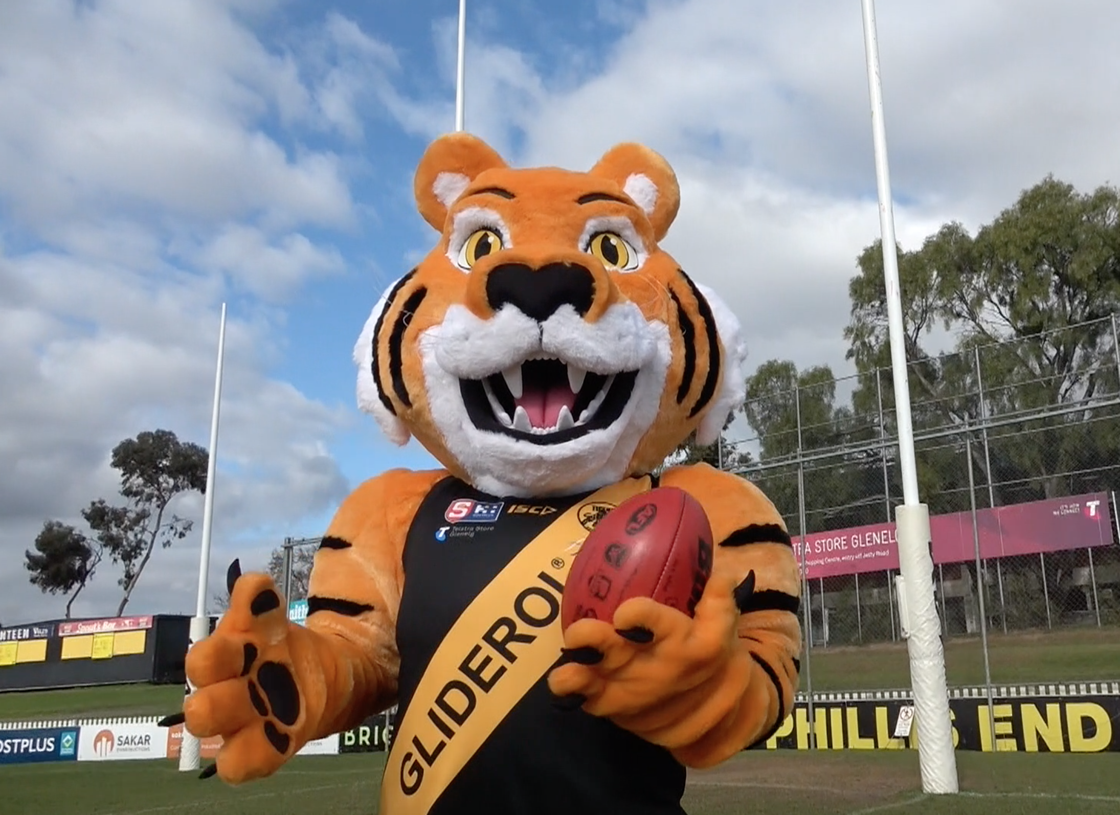 Club welcomes NEW Tiger Mascot - Glenelg Football Club